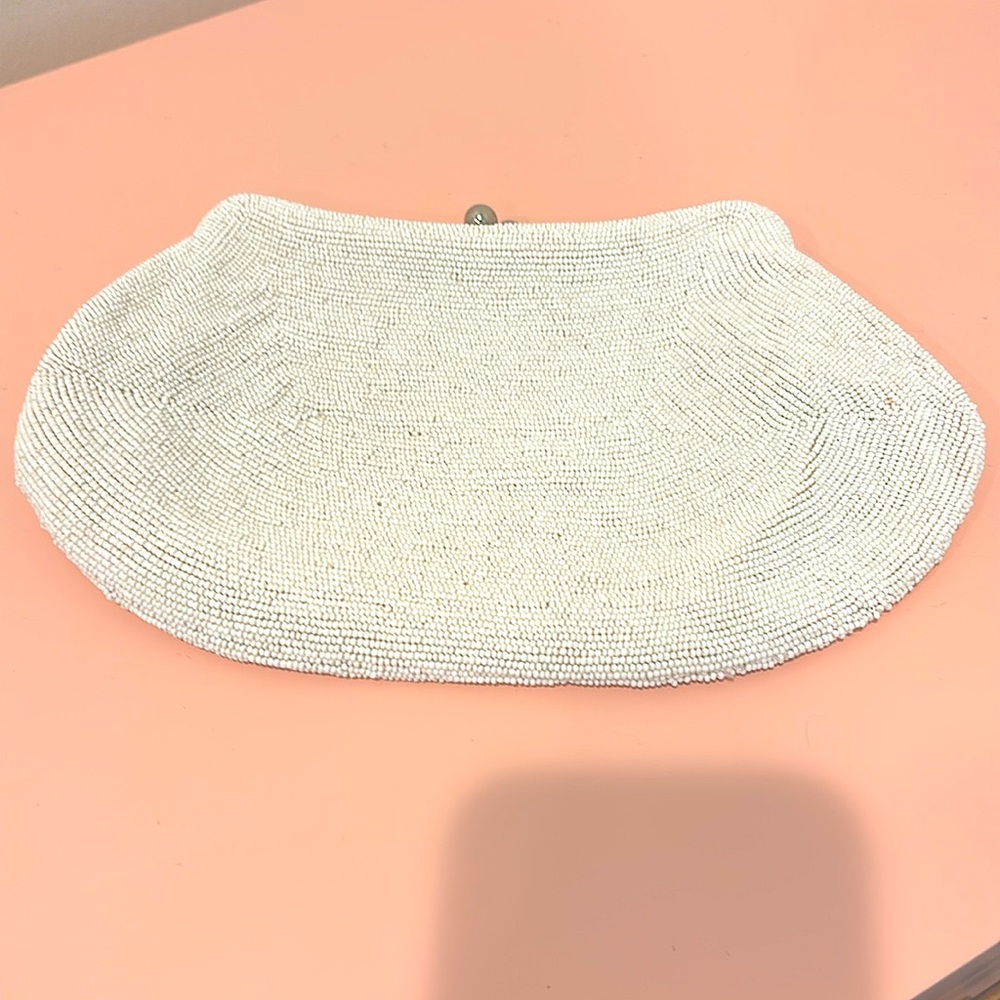 Vintage Hand-Beaded Clutch Bag